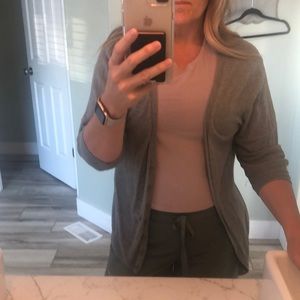 Button down knit cardigan Grey lite weight